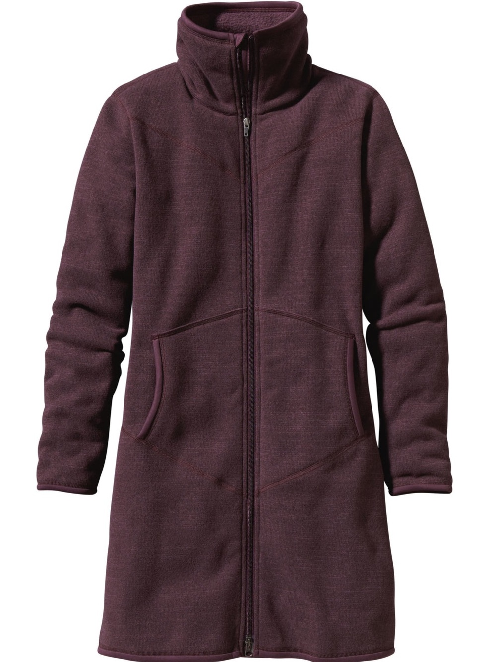 Like new Patagonia Women's Full Zip Better Sweater Coat whiskey plum Sz Small